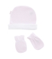 Set čiapočka a rukavičky LISO T.0 ružová CAMBRASS