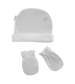 CAMBRASS  Set čiapočka a rukavičky LISO T.0 sivá