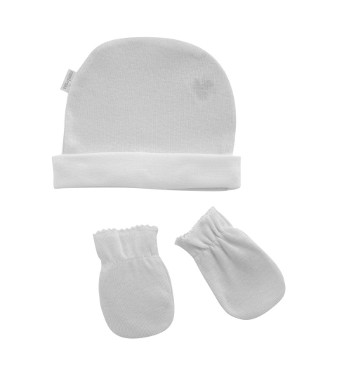 CAMBRASS  Set čiapočka a rukavičky LISO T.0 sivá