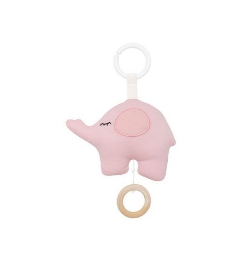 Jabadabado Hudobná hračka slon ružový