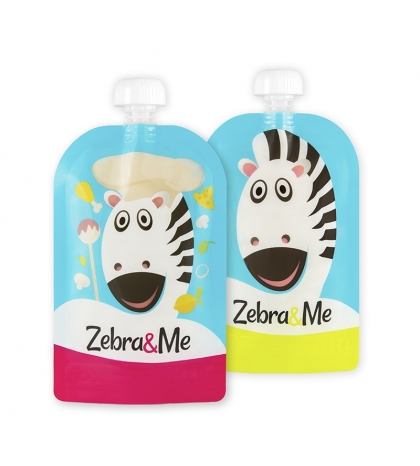 Zebra&Me kapsičky na opakované použitie 2ks kuchar a zebra