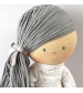 Bonikka Chi Chi ľanová bábika Megan sivé vlasy