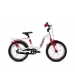 S'COOL S'COOL Detský bicykel niXe EVO 16 bielo/červený (od 111 cm)
