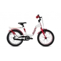 Detský bicykel 16'' pre 4-5 ročných EVO 16 bielo/červený (od 111 cm) S'COOL