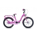 Detský bicykel 18'' pre 4-6 ročných alloy 18 ružový/bledoružový (od 114 cm) S'COOL