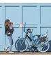 Urban Iki Predná sedačka na bicykel s adaptérom mint modrá