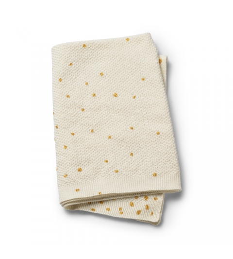 Vlnená deka – Gold Shimmer  Elodie Details